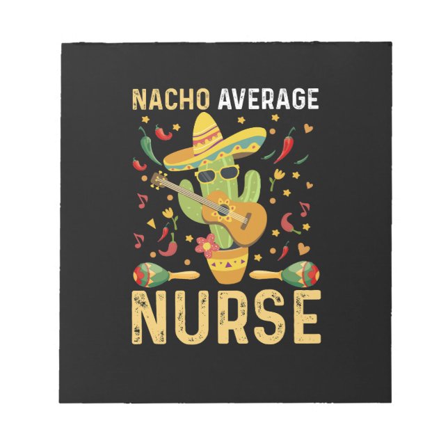 Bloc-note Infirmière Nacho moyenne Cinco De Mayo Nursing mex (Devant)