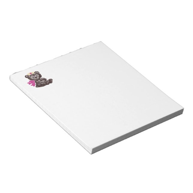 Bloc-note Infirmière Nounours (Rose) (Incliné)