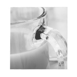 Bloc-note Infrarouge, Noir & Blanc, tasse, verre, café,