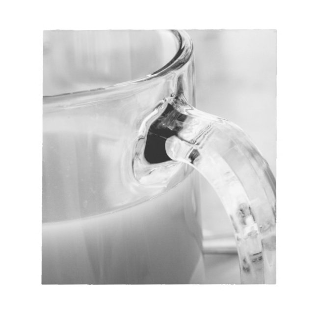Bloc-note Infrarouge, Noir & Blanc, tasse, verre, café, (Devant)