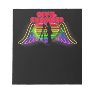 Bloc-note Ingénieur Civil Colorful Funny Présente Pour Civil