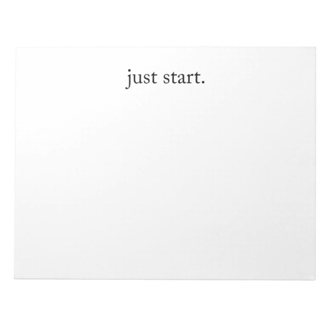 Bloc-note Inspirational Quote Minimalist  (Devant)