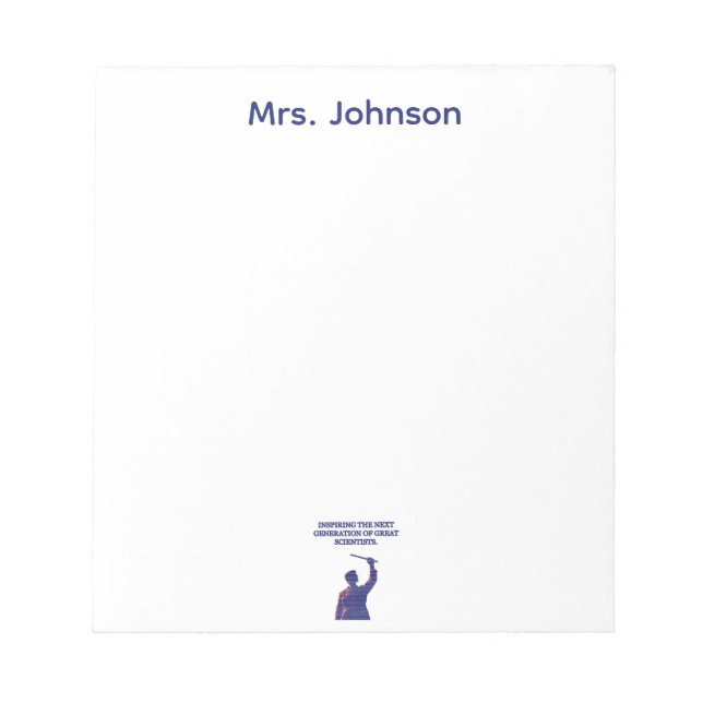 Bloc-note Inspiring Next Generation Great Scientists Design (Devant)