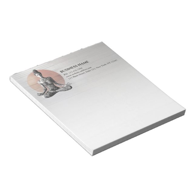 Bloc-note Instructeur de méditation Yoga Reiki Master Lotus  (Incliné)