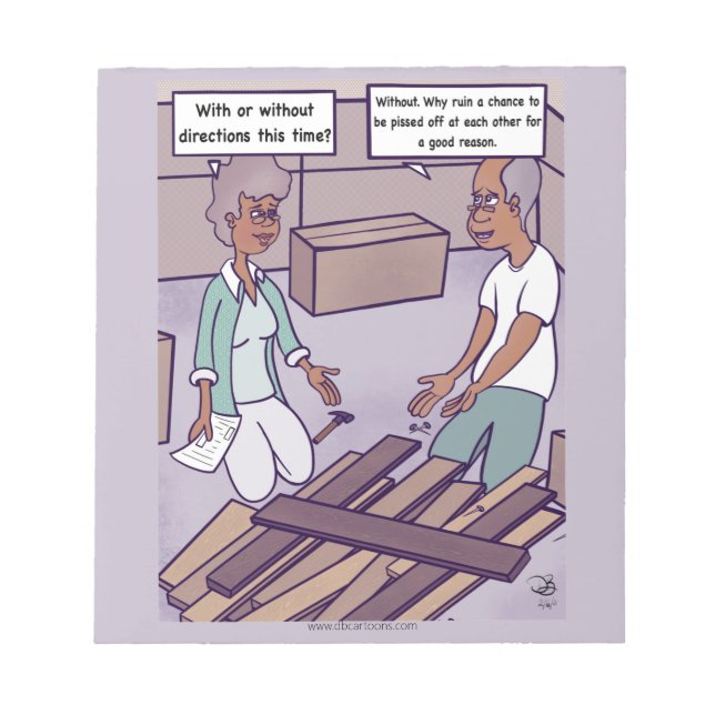 Bloc-note Instructions Cartoon Notepad (Devant)