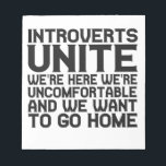 Bloc-note Introverts We're here We're<br><div class="desc">intorvert, extrovert, ambivert, funny, shy, anxious, venin, birthday, peronality</div>