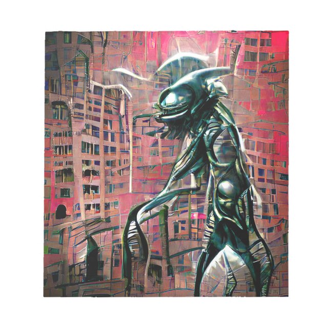 Bloc-note Invasion Alien (Devant)