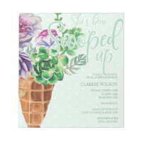 Invitation de douche de mariée verte BUDGET ramass
