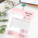 Bloc-note Invoice Form Business Quotation Add Logo Notepad<br><div class="desc">Form Business Quotation,  Invoice or Sales Receipt Order Form,  you can add your logo</div>
