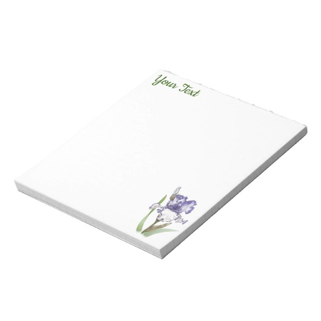 Bloc-note Iris Froissé Pourpre (Tourné)
