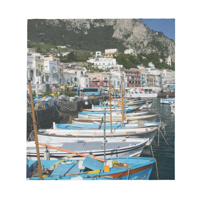 Bloc-note ITALIE, Campanie, (baie de Naples), CAPRI : Marina (Devant)
