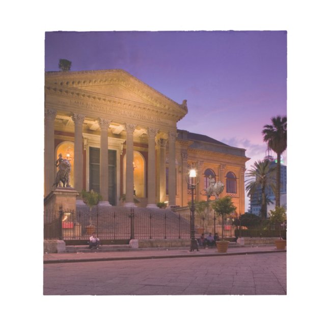 Bloc-note Italie, Sicile, Palerme, Opéra Teatro Massimo (Devant)