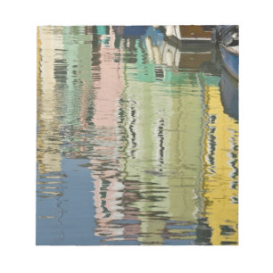 Bloc-note Italie, Venise, Burano. Maisons multicolores le lo