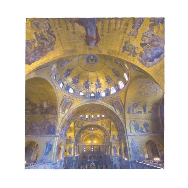 Bloc-note Italie, Venise. Intérieur de la cathédrale Saint-M (Devant)