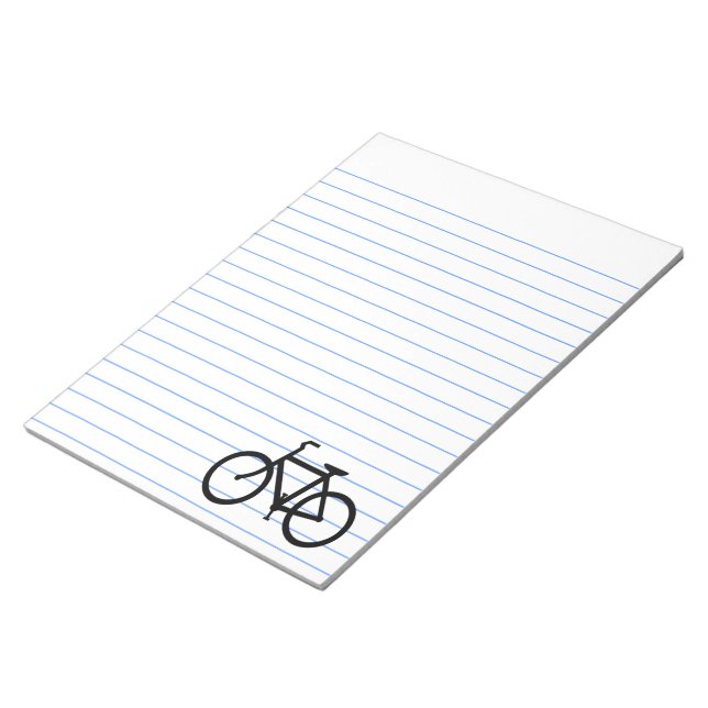 Bloc-note Itinéraire vélo noir (Incliné)