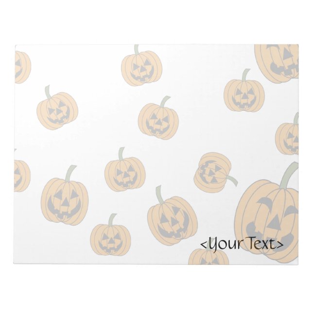 Bloc-note Jack O'Lanterns arrière - plan (Devant)