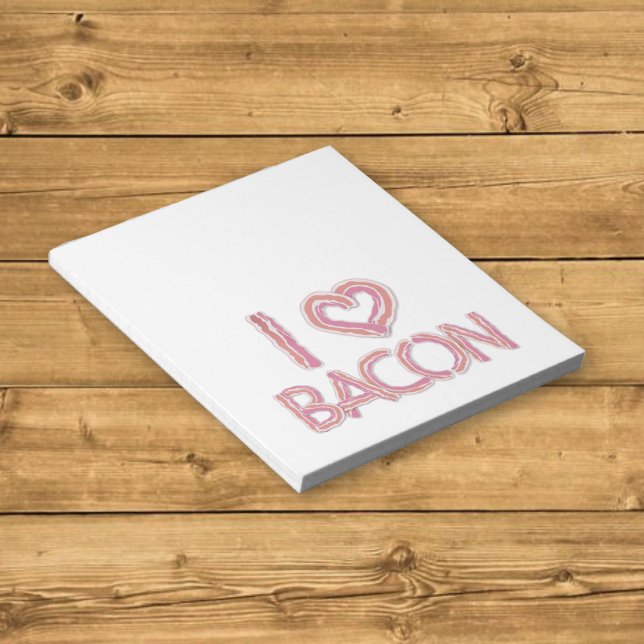 Bloc-note J'adore le Bacon (Créateur téléchargé)