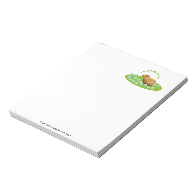 Bloc-note J'adore les capybaras Notepad (Tourné)