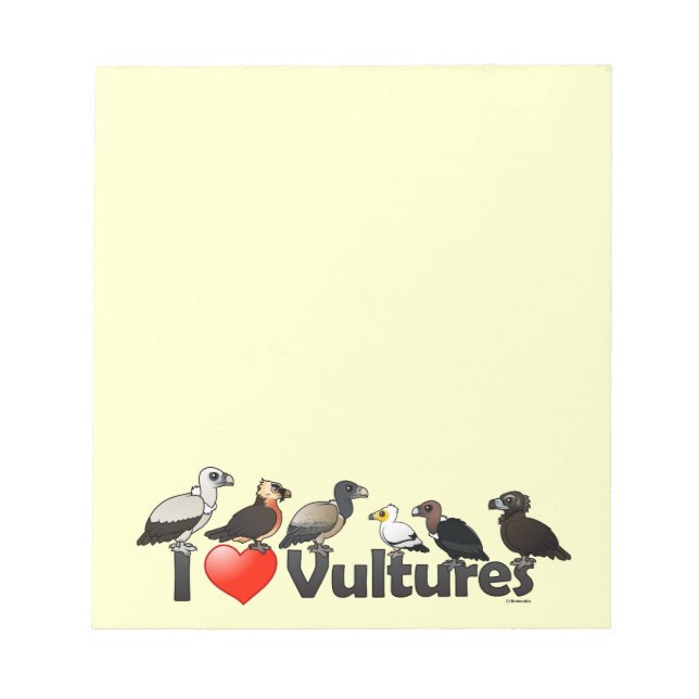 Bloc-note J'adore les Vautours (Eurasie) (Devant)