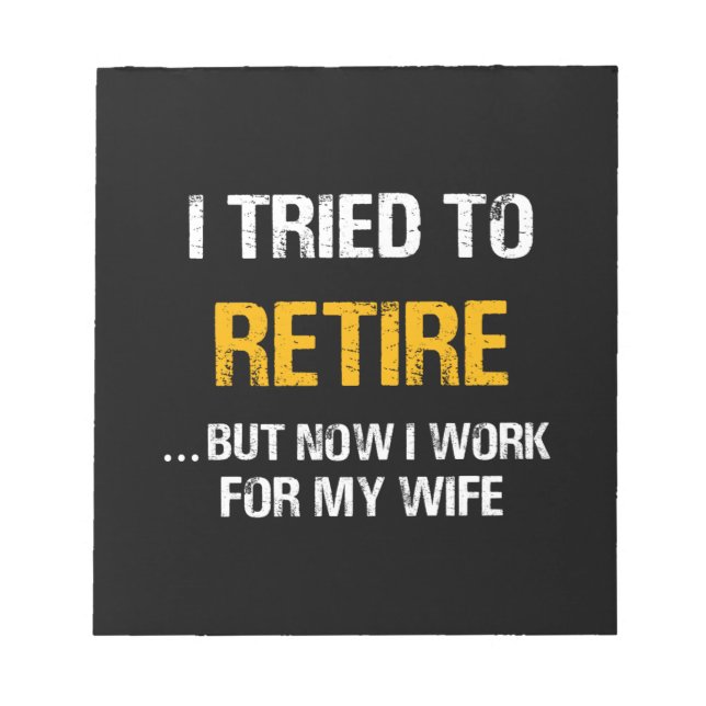 Bloc-note J'Ai Essayé De Me Retirer Mais Maintenant Je Trava (Devant)