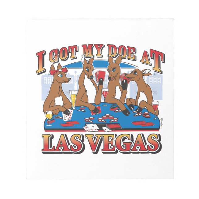 Bloc-note J'ai mon Doe à Las Vegas (Devant)