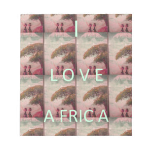Bloc-note J'aime l'Afrique – Motif de Paysage Culturel