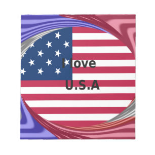 Bloc-note J'aime l'art en spirale U.S.A. : Impression d'art