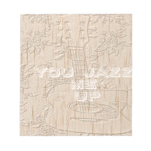 Bloc-note J'aime le bois brun Hakuna Matata