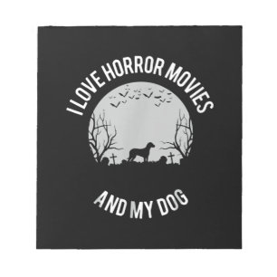 Bloc-note J'Aime Les Films D'Horreur Et Mon Propriétaire De 