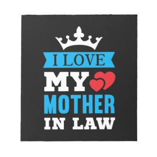 Bloc-note J'Aime Ma Mère En Droit