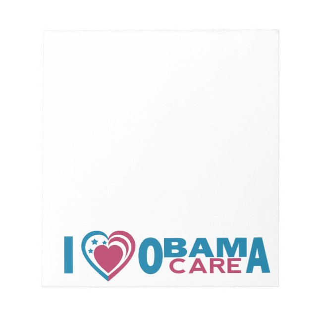 Bloc-note J'aime ObamaCare (Devant)