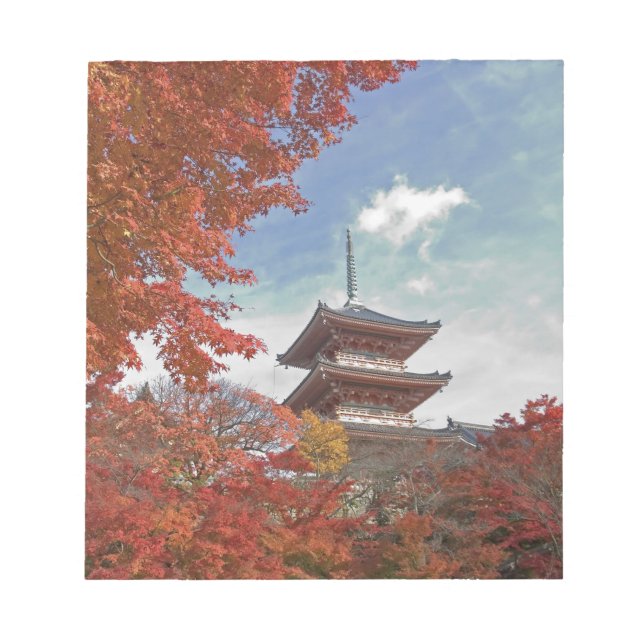 Bloc-note Japon, Kyoto, Pagode aux couleurs d'automne (Devant)