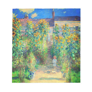 Bloc-note Jardin aux fleurs de Monet