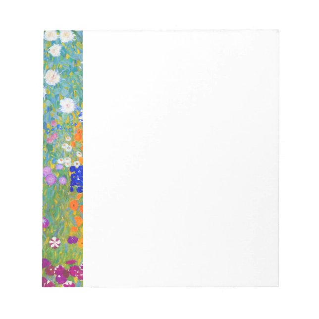 Bloc-note Jardin de fleurs Gustav Klimt (Devant)