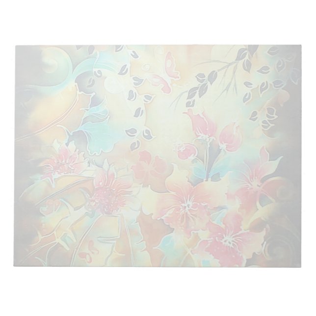 Bloc-note Jardin de fleurs Vibrant et joyeux (Devant)