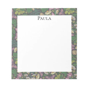 Bloc-note Jardin de marguerites blanches victoriennes papill