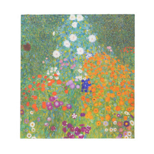 Bloc-note Jardin des fleurs par Gustav Klimt