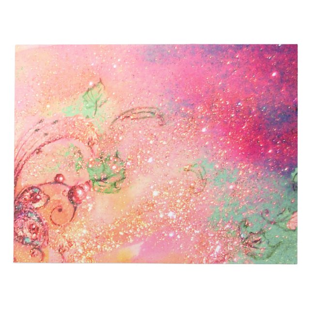 BLOC-NOTE JARDIN DES OMBRES PERDUES MAGIQUE BUTTERFLY PLANTE (Devant)