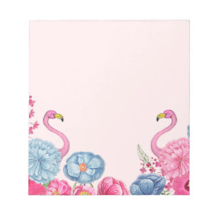 Bloc-note Jardin exotique de flamants roses