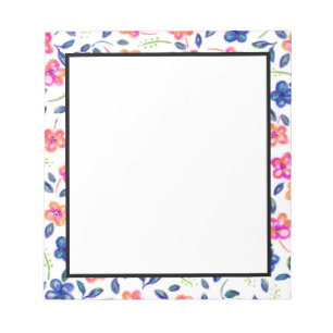 Bloc-note Jardin fleuri