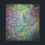 Bloc-note Jardin italien Gustav Klimt<br><div class="desc">Bloc-notes représentant la peinture à l’huile de Gustav Klimt,  Paysage du jardin italien (1913). Un beau jardin de fleurs colorées : rouge,  blanc,  rose,  violet. Un grand cadeau pour les amateurs d'art Art Nouveau et autrichien.</div>