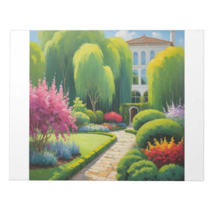 Bloc-note Jardin plante vert