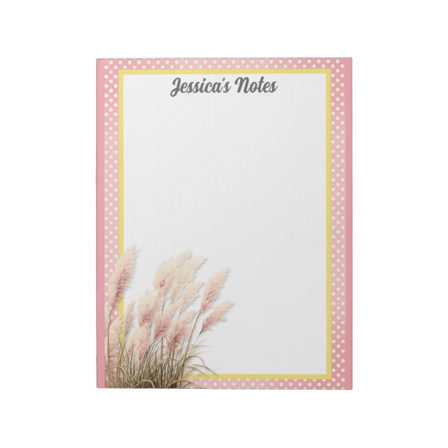 Bloc-note Jardin rose mignon Pastel (Tourné)