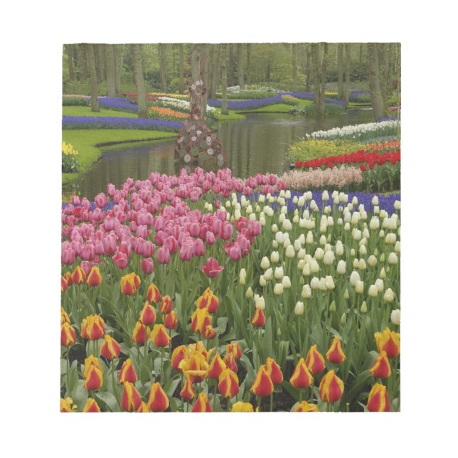 Bloc-note Jardin Tulip et jacinthe, Jardins de Keukenhof, (Devant)
