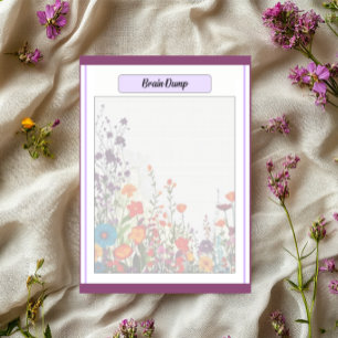 Bloc-note Jardin Violet en Fleur_ Vidage de Cerveau