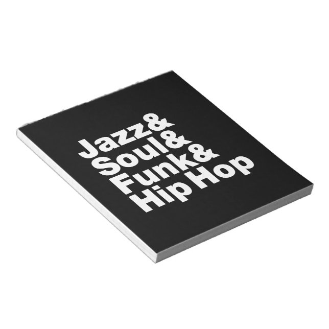Bloc-note Jazz & Soul & Funk & Hip hop (Incliné)