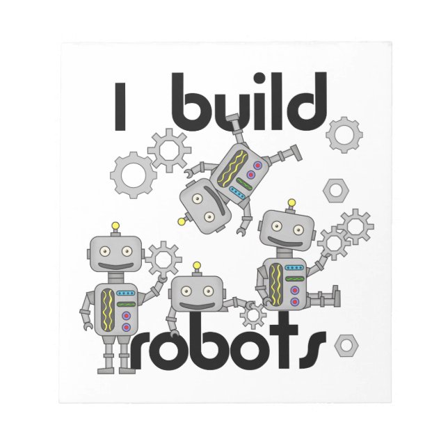 Bloc-note Je construis des robots (Devant)