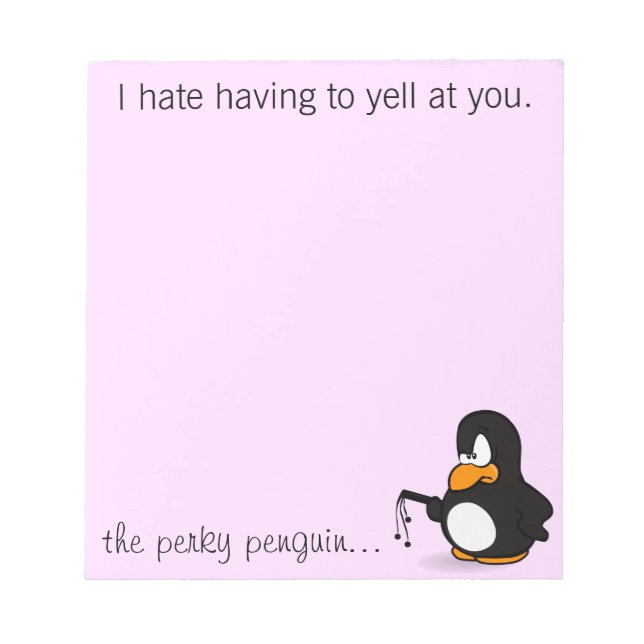 Bloc-note Je déteste que tu me fasses crier dessus (Devant)