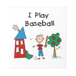 Bloc-note Je Joue Au Baseball