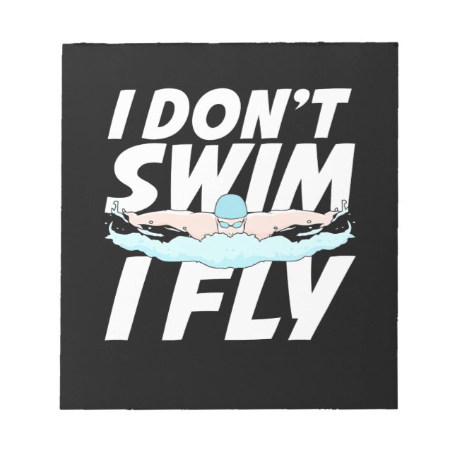 Bloc-note Je Ne Nage Pas Je Vole (Devant)